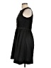 Taylor 100% Polyester Solid Black Casual Dress Size 6 - photo 5