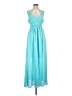 Taylor 100% Polyester Teal Casual Dress Size S - photo 1