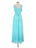 Taylor 100% Polyester Teal Casual Dress Size S - photo 2