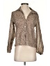 Bellerose 100% Cotton Animal Print Brown Long Sleeve Blouse Size XS (0) - photo 1