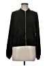 H&M 100% Polyester Solid Black Track Jacket Size 6 - photo 1