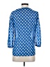 Outback Red 100% Polyester Polka Dots Blue 3/4 Sleeve Blouse Size XS - photo 2