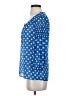 Outback Red 100% Polyester Polka Dots Blue 3/4 Sleeve Blouse Size XS - photo 5