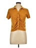 No Boundaries 100% Recycled Polyester Orange Short Sleeve Top Size 11 - photo 1