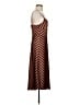 A New Day 100% Polyester Chevron-herringbone Brown Casual Dress Size S - photo 4