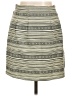 Emmelee 100% Polyester Chevron-herringbone Ivory Casual Skirt Size M - photo 1