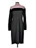 Talbots Color Block Gray Casual Dress Size L - photo 1