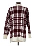 Fashion Nova 100% Acrylic Plaid Burgundy Pullover Sweater Size S - photo 2