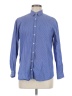 Thomas Pink Chevron-herringbone Blue Long Sleeve Button-Down Shirt Size 6 - photo 1