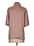 Theory 100% Polyester Brown Short Sleeve Blouse Size S - photo 2