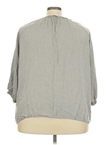 Como Blu 3/4 Sleeve Blouse (view 2)