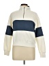 Pink Rose 100% Polyester Color Block Ivory White Sweatshirt Size L - photo 1