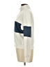 Pink Rose 100% Polyester Color Block Ivory White Sweatshirt Size L - photo 5