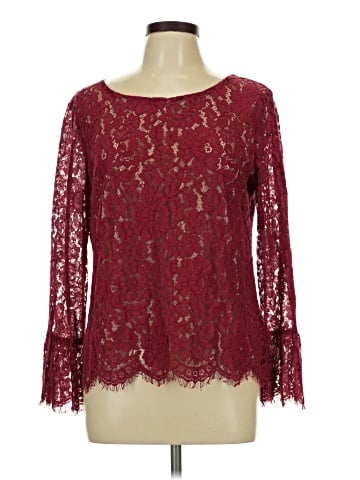 Rose + Olive Long Sleeve Blouse (view 1)