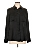 MNG Black Long Sleeve Blouse Size 10 - photo 1