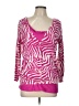 Ann Taylor LOFT Outlet Animal Print Pink Pullover Sweater Size L - photo 1