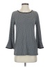 MICHAEL Michael Kors Houndstooth Gray Long Sleeve Blouse Size S - photo 1