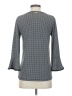 MICHAEL Michael Kors Houndstooth Gray Long Sleeve Blouse Size S - photo 2