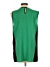 Calvin Klein 100% Polyester Green Sleeveless Top Size L - photo 2