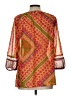 New Directions 100% Polyester Orange 3/4 Sleeve Blouse Size L - photo 2