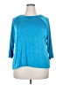 Citiknits Teal 3/4 Sleeve Top Size 2X - photo 1