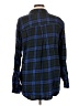 Express Outlet Plaid Blue Long Sleeve Button-Down Shirt Size L - photo 2