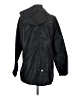 Ambiance 100% Polyester Solid Black Raincoat Size S - photo 2