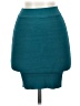 Bebe Solid Teal Casual Skirt Size XS - photo 1
