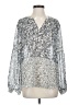 Vince Camuto 100% Polyester Silver Long Sleeve Blouse Size S - photo 1