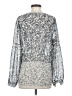 Vince Camuto 100% Polyester Silver Long Sleeve Blouse Size S - photo 2