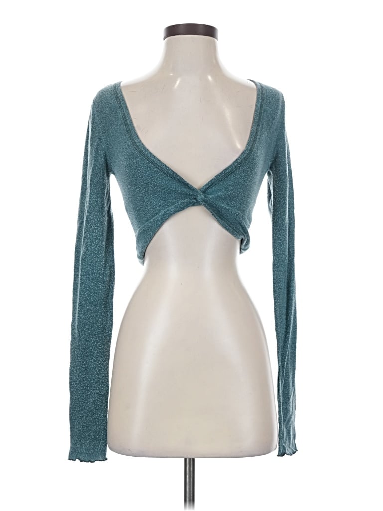 Pre-owned Out From Under Long Sleeve T-shirt In Blue