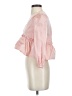 Sunday Best 100% Polyester Pink 3/4 Sleeve Blouse Size XXS - photo 5