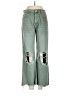 Altar'd State 100% Cotton Green Jeans Size 27 waist - photo 1