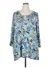 Ruby Rd. Blue 3/4 Sleeve T-Shirt Size 3X - photo 1