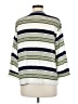 Collective Concepts 100% Polyester Stripes Green 3/4 Sleeve Blouse Size M - photo 2