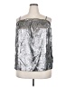 Shein Curve 100% Polyester Silver Tube Top Size 4X - photo 1
