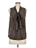 41Hawthorn 100% Polyester Brown Sleeveless Blouse Size M - photo 1
