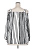Libian 100% Rayon Silver 3/4 Sleeve Blouse Size 2X - photo 2