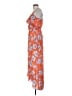 Everly 100% Polyester Print Orange Casual Dress Size S - photo 5