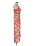 Everly 100% Polyester Print Orange Casual Dress Size S - photo 4