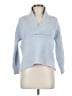 Wrap Blue Pullover Sweater Size 8 - photo 1