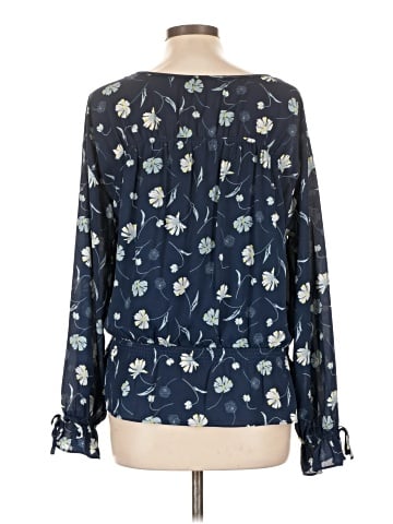 Kaari Blue 3/4 Sleeve Blouse (view 2)