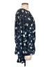 Kaari Blue 100% Polyester Floral Blue 3/4 Sleeve Blouse Size L - photo 4