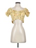 Lyaner Yellow Short Sleeve Blouse Size XS - photo 1