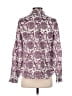 Talbots Paisley Purple Long Sleeve Blouse Size S - photo 2