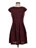 AB Studio Paisley Burgundy Cocktail Dress Size S - photo 1