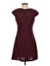 AB Studio Paisley Burgundy Cocktail Dress Size S - photo 2