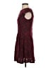 AB Studio Paisley Burgundy Cocktail Dress Size S - photo 5