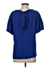 C established 1946 Blue Short Sleeve Blouse Size S - photo 2