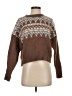 MIOU MUSE Chevron-herringbone Brown Pullover Sweater Size S - photo 1